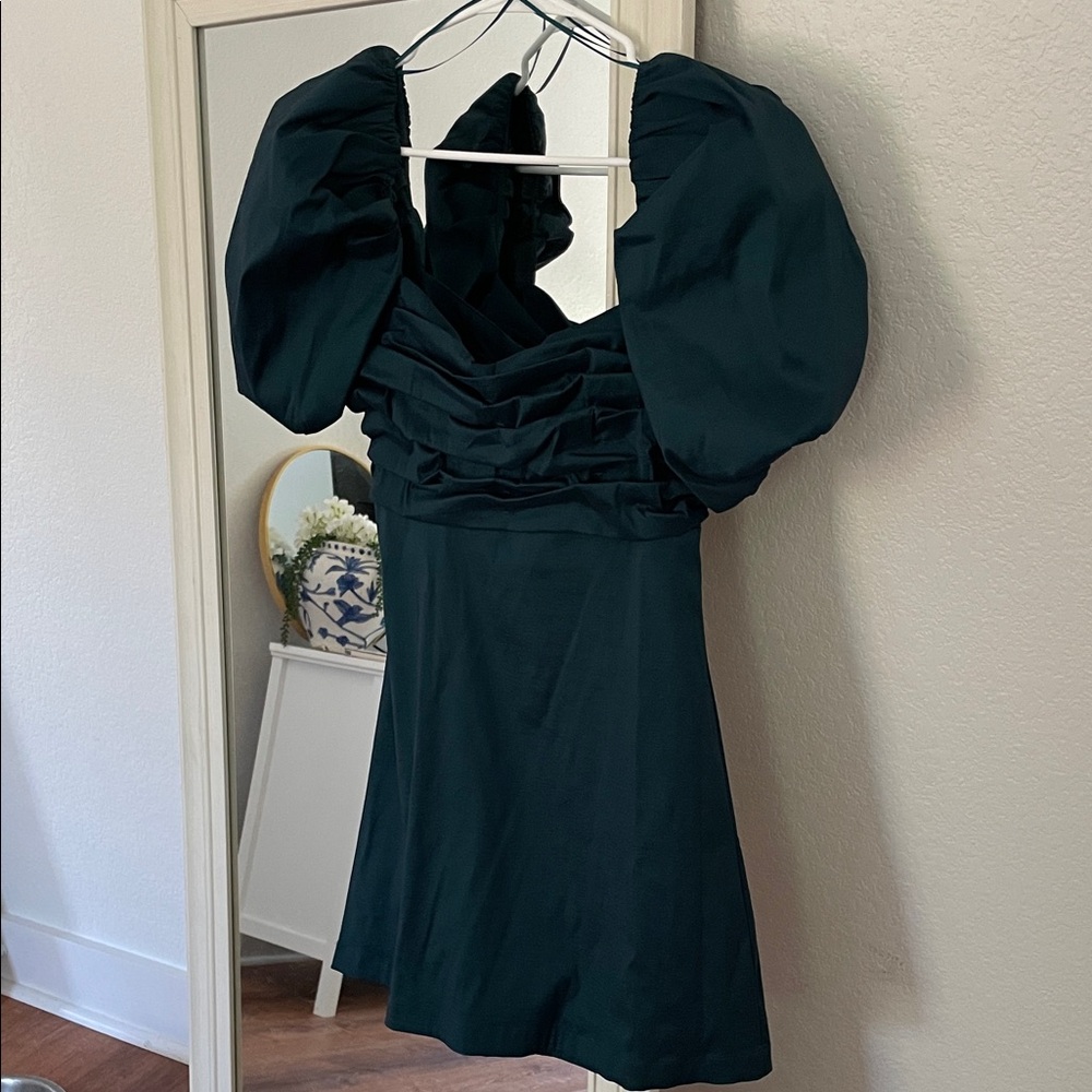 Socialite Black Puff Sleeve Mini Dress